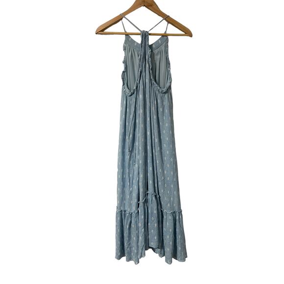 MISA Los Angeles Tassel Blue Maxi Tassle‎ Small Sundress Spring - Picture 3 of 11